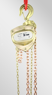 五金加工廠生產使用防爆手拉葫蘆吊裝作業